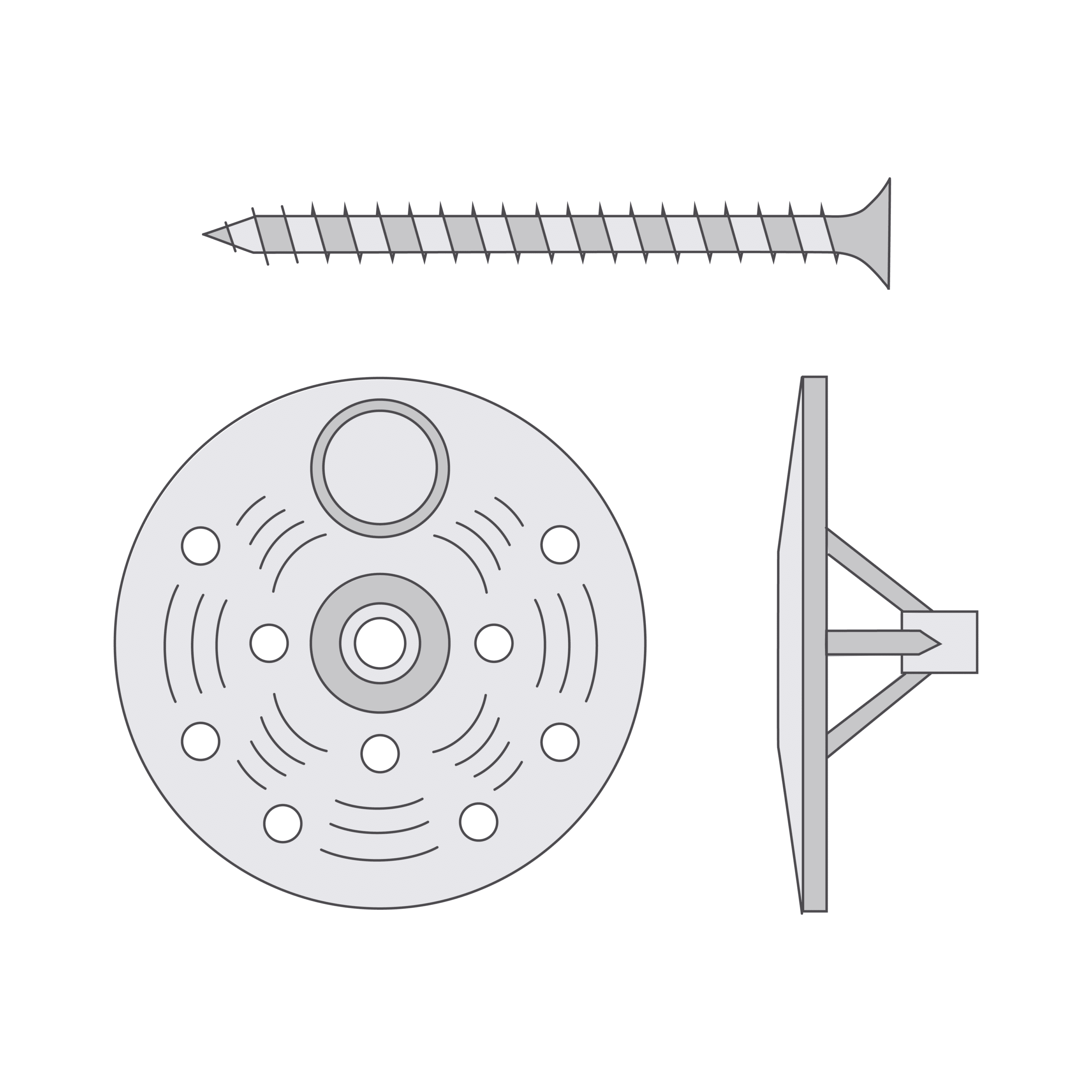 EWI Insulation Screw Fixing Metal Pin – Timber or Fibre Cement EWI Insulation Screw Fixing Metal Pin – Timber or Fibre Cement