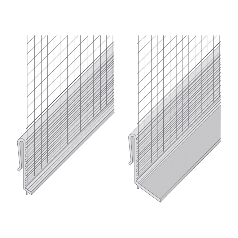 EWI PVC Clip On Starter Track Mesh Bead