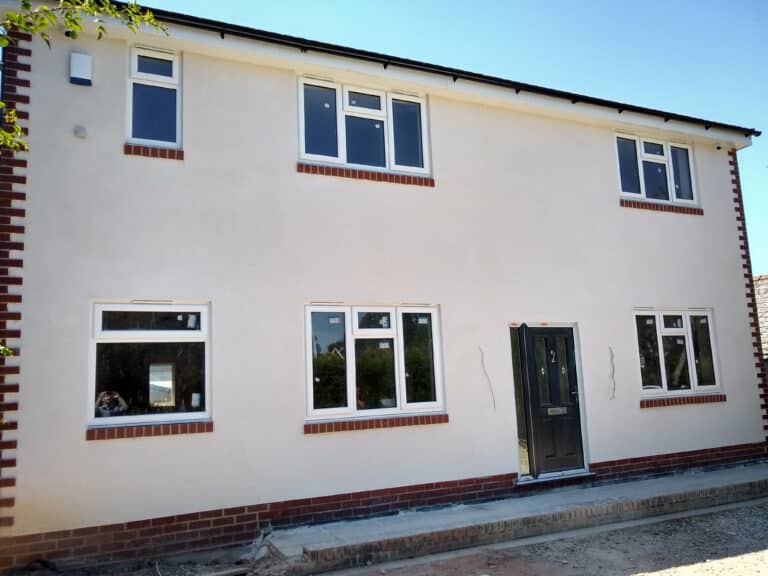 MJ Plastering bungalow featuring render from ecorend