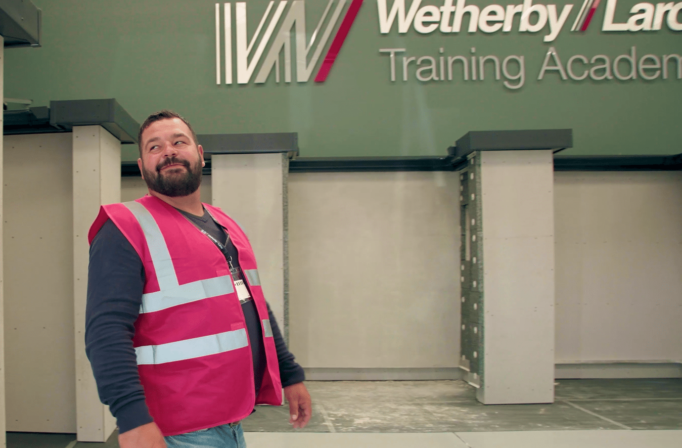 Kirk Johnstone wearing a high vis jacket at the ecorend training academy