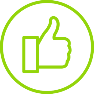 Green icon representing that a product is Easy to Handle