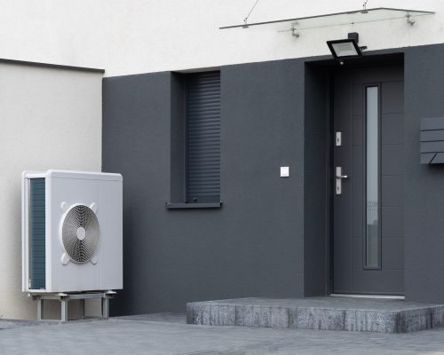 EWI building with heat pump