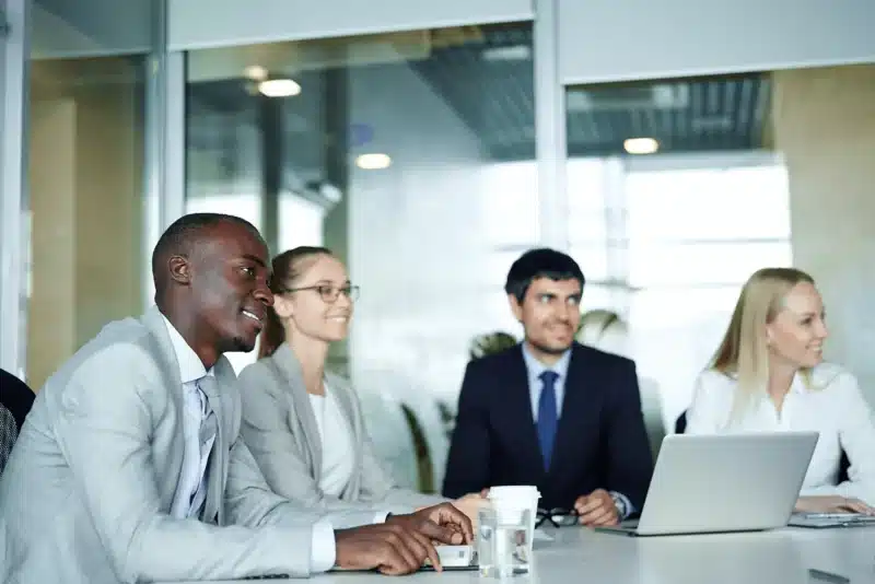 Business meeting in an office