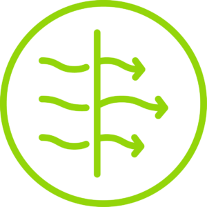 Green icon representing Outstanding Breathability