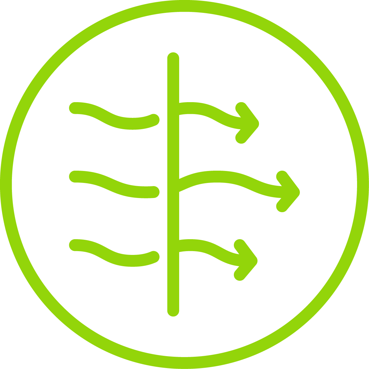 Green icon representing Outstanding Breathability