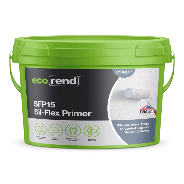 A bucket of ecorend silicone render primer